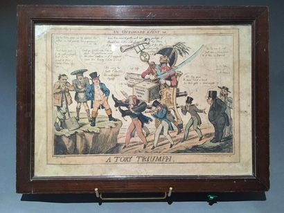 null D'après Shortshanks
A tory Triumph
Gravure en couleurs vers 1815.
24 x 35cm