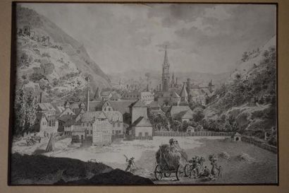 null French school of the 19th century
Than
Black pencil, wash and ink
15 x 22 c...