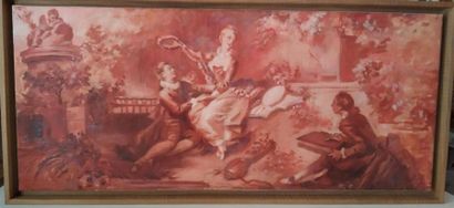 null French school after FRAGONARD
Characters in a park
Two oils on canvas that can...