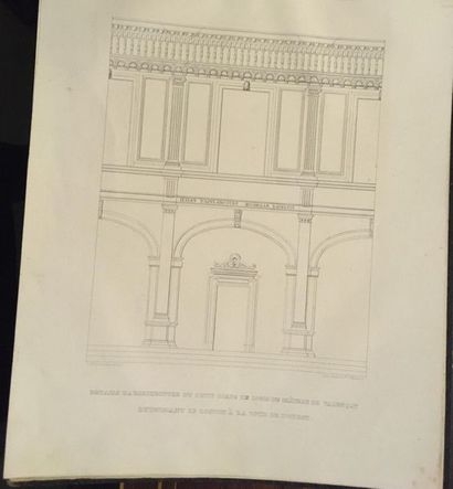 null [VALENÇAY]. Vue du château de Valençay. 
S. L., 1836. Album in-4°, percaline...