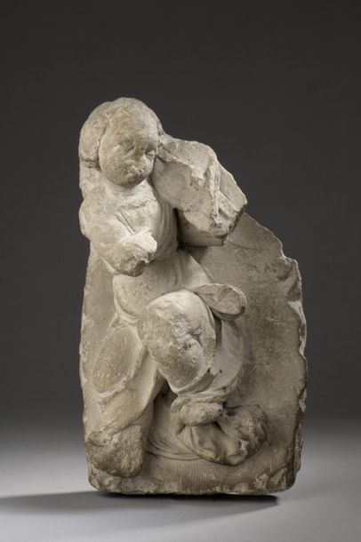 null France , end of the 15th-early 16th century
Musician
angel Fort-relief in limestone,...
