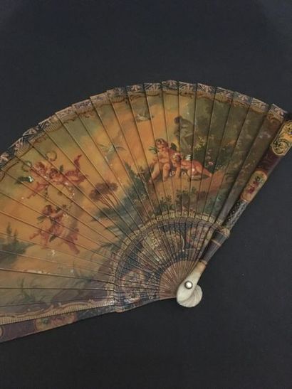 null Love fan, second half of the 19th century
Broken bone with painted and varnished...