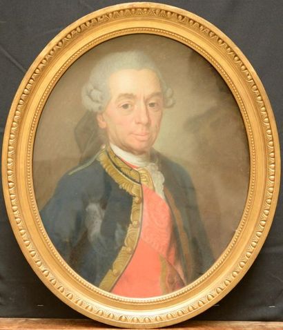 null École française du XVIIIe siècle
Portrait d'un maréchal de camp, commandeur...