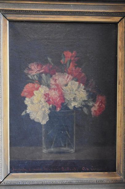 null Jules J. Olivier de Cocquerel
(1838-1903)
Bouquet of flowers
Oil on canvas.
Signed...