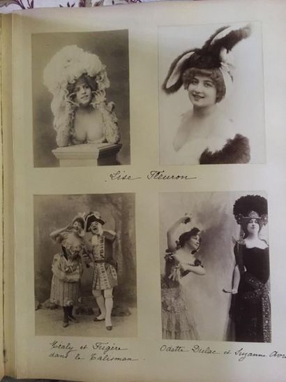 null CURIOSA
Album of photographs of actresses, some nude, around 1900
