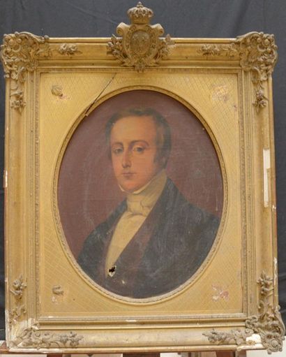 null École FRANÇAISE vers 1840, entourage de Claude Marie DUBUFFE
Portrait du comte...