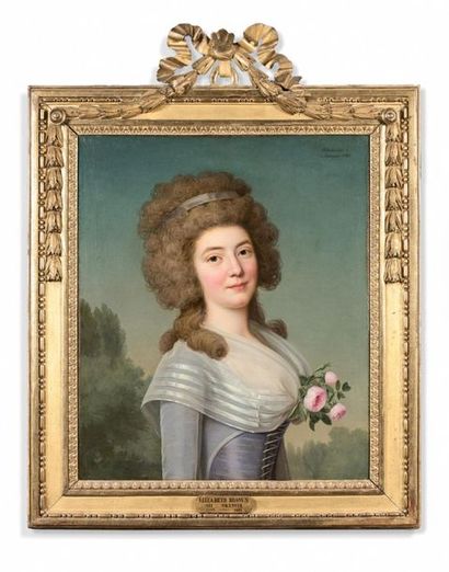 null Adolf Ulrik WERTMULLER (Stockholm 1751 - Wilmington 1811)
Portrait d'Elisabeth...
