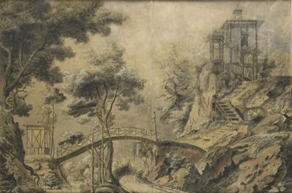 null Attributed to Jean Baptiste HILAIRE
Japanese landscape.
Black stone, black stone...