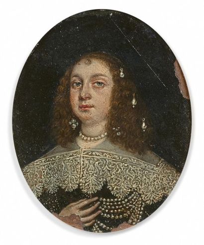 null Attribué à Wolfgang HEIMBACH (Oldenburg c. 1605/13 - 1678)
Portrait de femme...