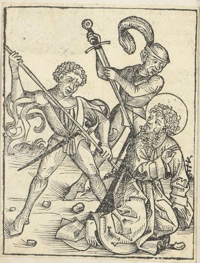 null GERMANY, circa 1500
Five woodcuts
Seneca, Saint Jerome, Job, The Tibetan Sibyl,...
