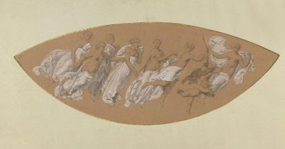 null Théodore MAILLOT (1826-1888)
La Danse et la Musique
Deux études de frises en...