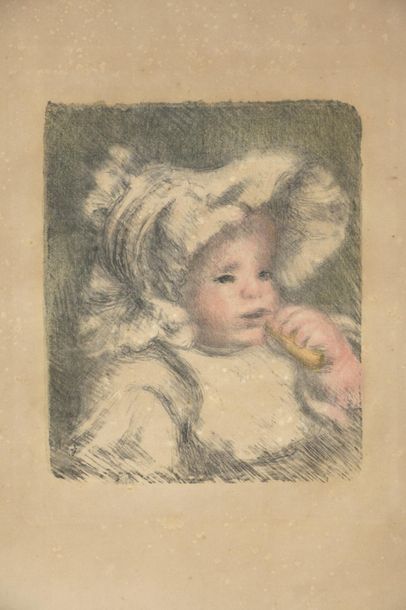 null Auguste RENOIR (1841-1919)
L'Enfant au biscuit (Jean Renoir), 1899, lithographie,...