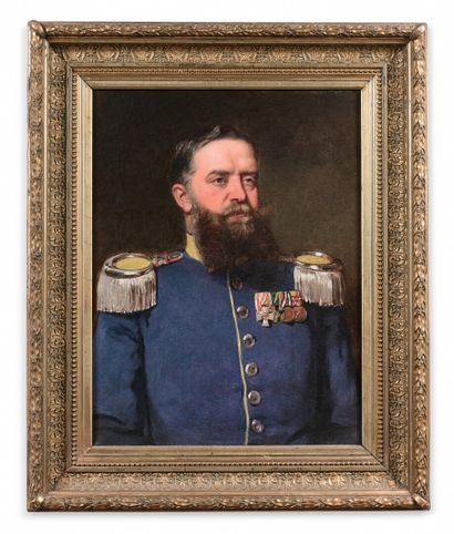 null École ALLEMANDE vers 1880

Portrait d'un officier

Toile

50 x 38 cm