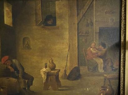 null In the taste of David TENIERS II

Inn interior

Panel.

Ancient restorations.

29...