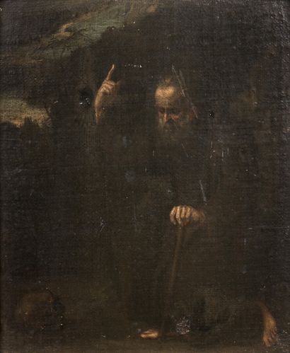 null FLAMANDE School of the 17th century.

Saint Anthony

Canvas mounted on panel.

Small...