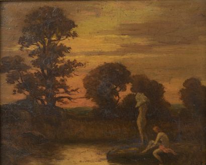 null FRENCH SCHOOL end of the 19th century

Bathers

Oil on cardboard (small lack...