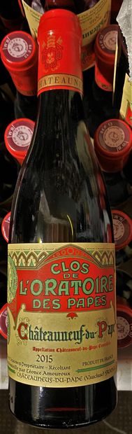 CHATEAUNEUF du PAPE CLOS de L'ORATOIRE des PAPES 2015 - 48 demi bouteilles 
CHATEAUNEUF...