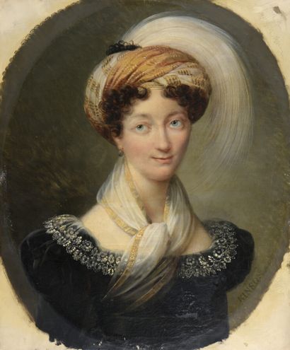 null François Joseph KINSON (Bruges 1770-1839)

Portrait présumé du marquis et de...