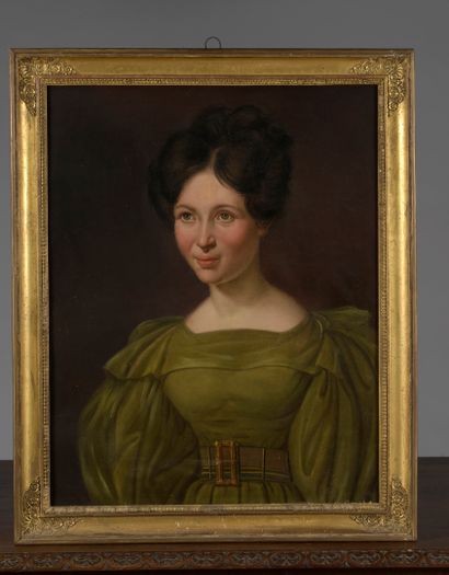 null École FRANÇAISE vers 1830

Portraits de M. et Mme de Bernardy

Toiles.

59 x...