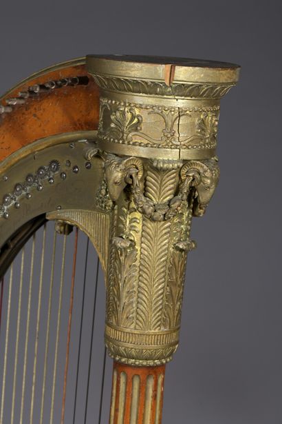 null Erard Frères, 1803

Harpe en bois laqué et doré

À décor de palmettes, griffons,...