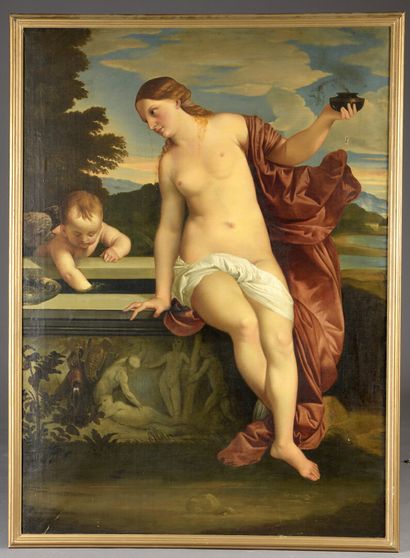 null 19th century ITALIAN school after Titian

Venus of Urbino

Oil on canvas.

Damage...