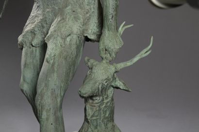 null 
Ernest Dagonet (1856-1926)

Diana and Actaeon, 1906

Pair of bronze statues...