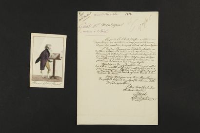 null MUSIQUE. 11 L.A.S. et 2 manuscrits musicaux autographes.

Lettres de François-Auguste...