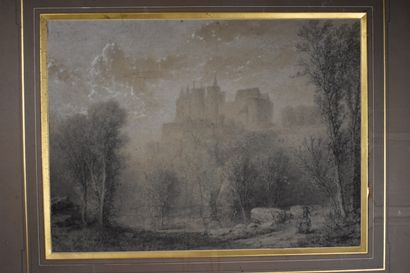Paul MALLARD (né en 1809) 
Ruines du Château...