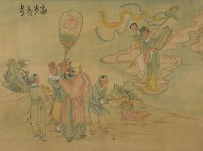 null Six peintures à l'encre et couleur sur soie

Chine

Représentant des scènes...
