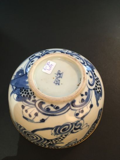 null Trois bols et deux coupelles en porcelaine bleu blanc

Vietnam, XIXe siècle

Les...