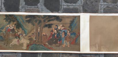 null Peinture en rouleau à l'encre et couleur sur soie

Chine, fin du XIXe-début...