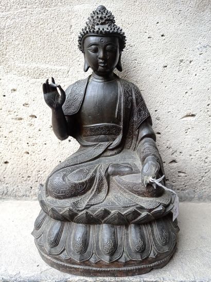 null Statuette de Bouddha en bronze

Chine, dynastie Ming, XVIIe siècle

Représenté...