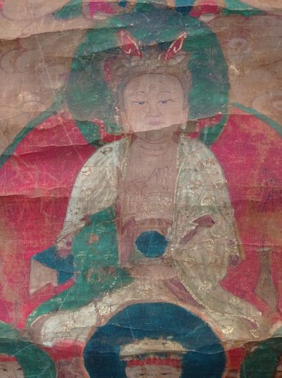 null Peinture en rouleau à l'encre et couleur sur soie

Chine, fin du XIXe siècle

À...