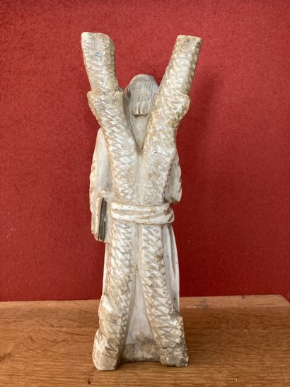 null Saint Andrew

Alabaster statuette, 19th century.

Restoration to the cross and...