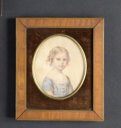 null French school of the late 18th century

Lot of an oval miniature representing...