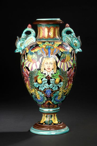 CERART, MONACO, vers 1950 
Important vase...
