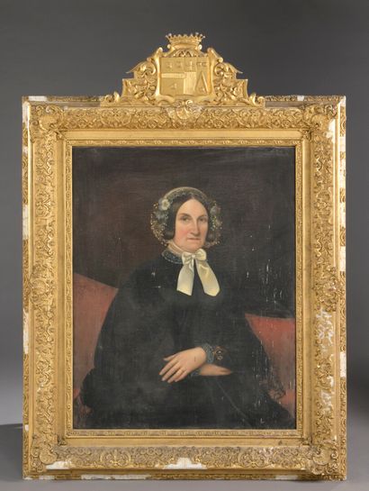 null École FRANÇAISE du XIXe siècle

Portrait de Célestine Boguais de la Boissière

Toile...
