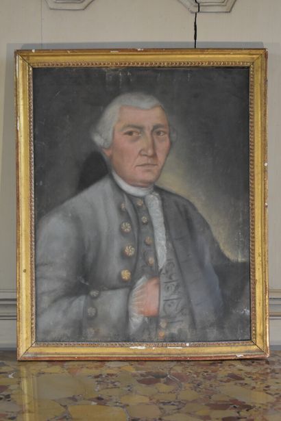 null Ecole française du XVIIIe siècle 

Portrait d'un homme, Gendarme du Roy, 1766

Pastel...