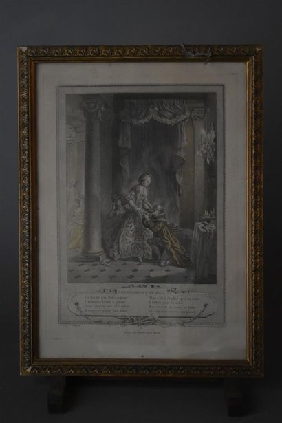  D'après François Robert INGOUF (1747-1812) 
L'événement au Bal et La promenade du...