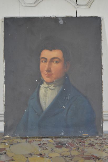 null Ecole française du XIXe siècle

Portrait d'un jeune homme

Huile sur toile

61...