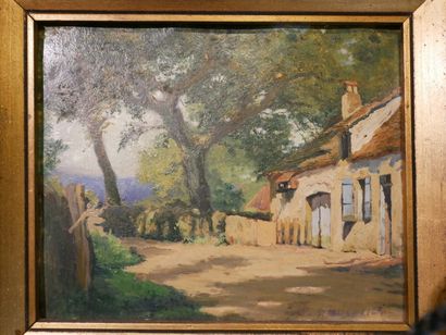  Rez-de-chaussée 
Amédée MUSELIER (1877-1949) 
Alvignac, la vieille ferme 
Miers,...