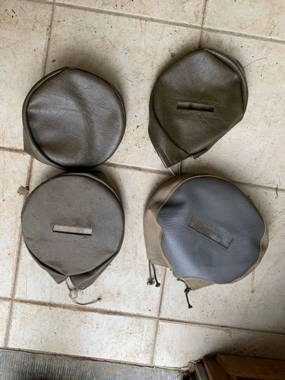 Set of 4 reproductions of vehicle headlight...