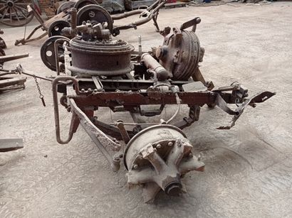 null Front axle with two hubs.