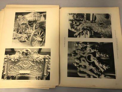 null Carriages and gala sleighs of the Palace of Versailles and the Museum of Cluny....