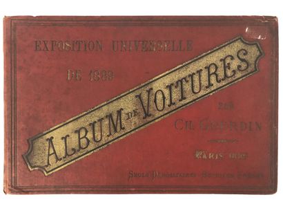 null Album des principales voitures figurant à l'Exposition universelle de 1889 à...