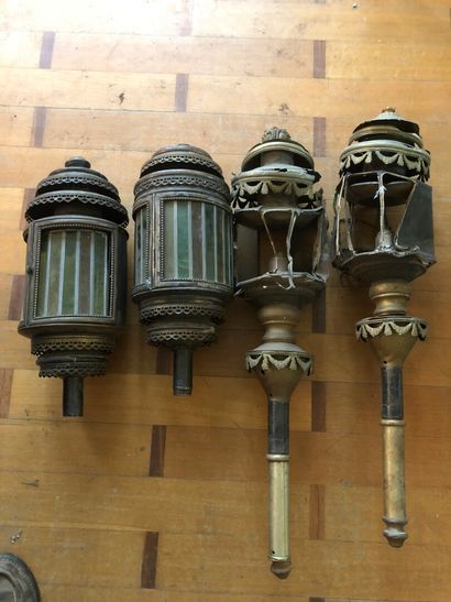 Two pairs of gala lanterns, one of very high...