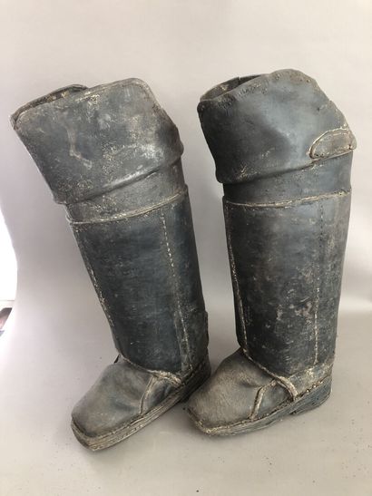 Pair of postilion boots, 19th century, H.60...