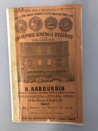 General stable and saddlery company H Rabourdin...