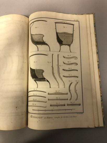 null DIDEROT and D'ALEMBERT, Rare fascicle of the great encyclopedia devoted to carpenters....