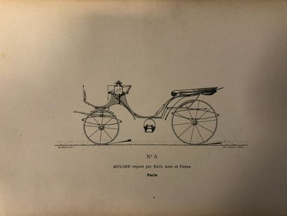 null Album des principales voitures exposées en 1878 au palais du Champ-de-Mars lors...